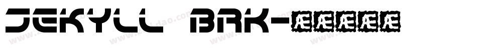 Jekyll BRK字体转换